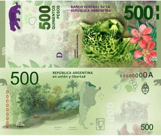 500 pesos "Yaguarete"