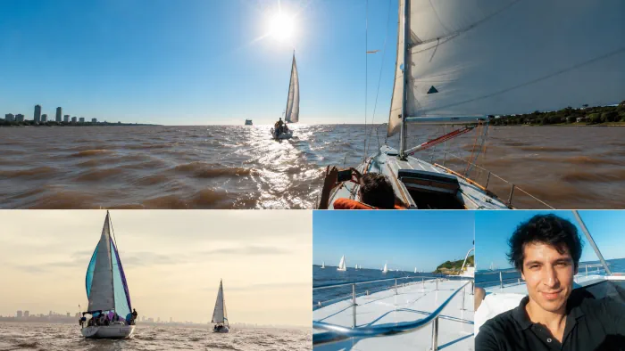 Sailing La Plata River in Buenos Aires